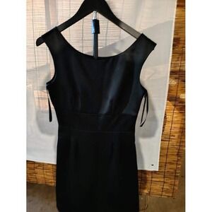 Ann Taylor Loft Dress,‎ Black Sleeveless Party Cocktail Career Dress, Size 2